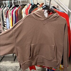 Casual Brown Hoodie for Women